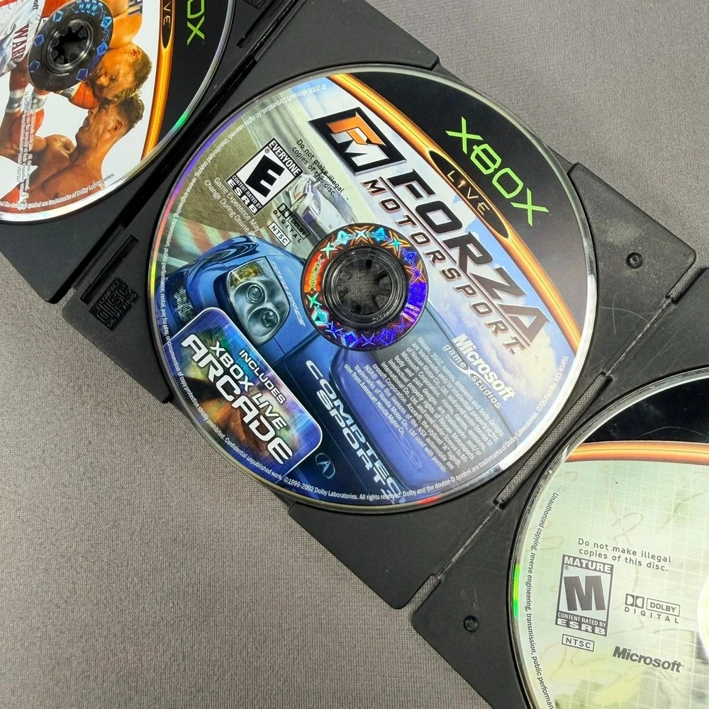 Microsoft Xbox Game Disc Lot 12 Games Multicolor Action Sports Racing Gaming‎